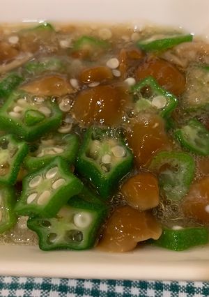 なめことオクラの大根おろし和え-レシピのメイン写真