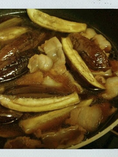▼簡単!豚肉となすの煮もの▼-レシピのメイン写真