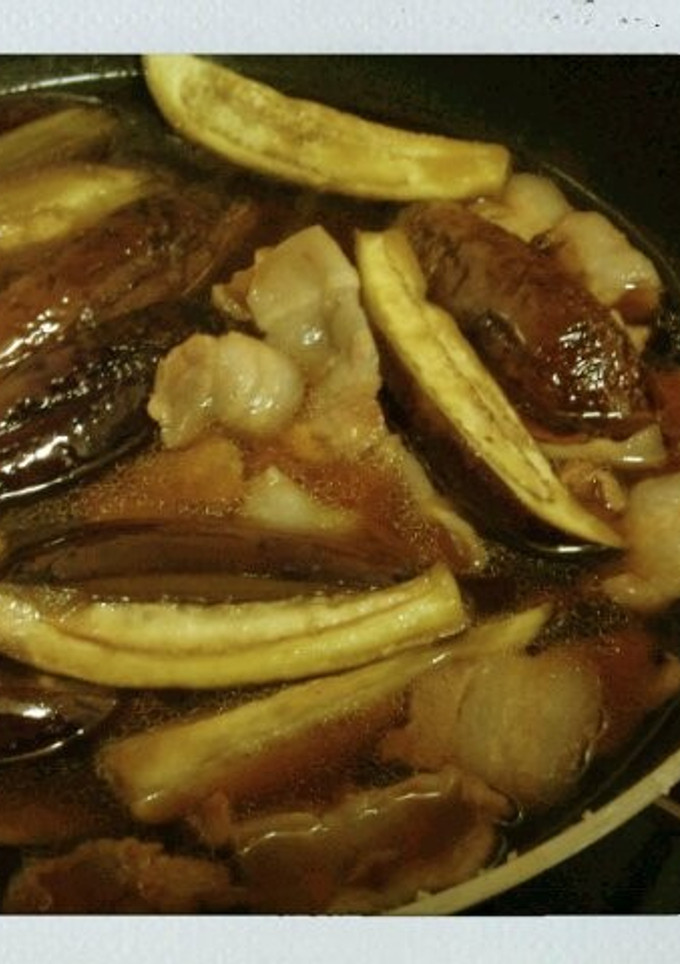 ▼簡単！豚肉となすの煮もの▼-レシピのメイン写真