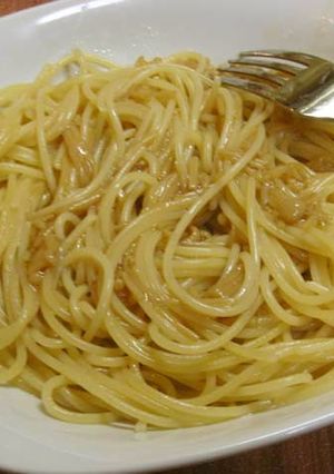 なめ茸パスタ　(お手軽まろやか和風味)-レシピのメイン写真