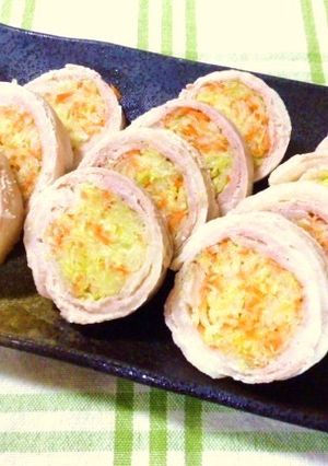 レンジde豚肉ロール♪-レシピのメイン写真