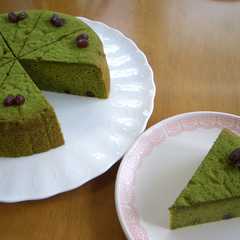 รูปของ 抹茶と小豆のガトーショコラ