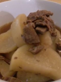 圧力鍋10分で牛肉と大根の煮物!-レシピのメイン写真