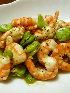 海老とそら豆のハーブソテー♪-レシピのメイン写真