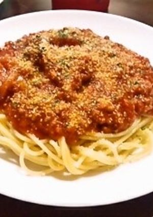 某パスタ店「Ｊ」風　ミートソースパスタ-レシピのメイン写真