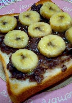 餡クリームトースト！バナナのせ♡♡-レシピのメイン写真