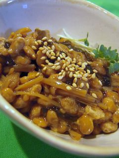 納豆となめたけの和えもの-レシピのメイン写真