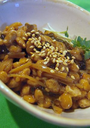 納豆となめたけの和えもの-レシピのメイン写真