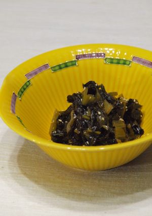ゴマ油が香る高菜炒め！-レシピのメイン写真