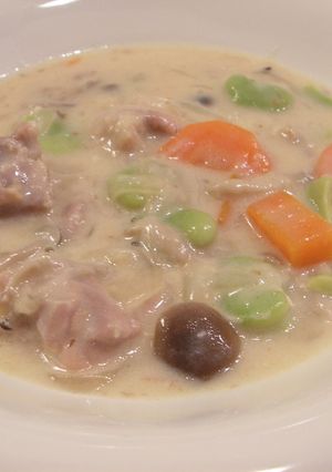 そら豆とチキンのシチュー-レシピのメイン写真