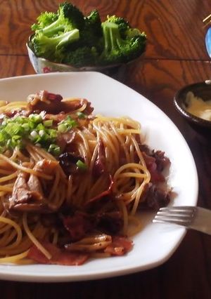 舞茸とベーコンのクリームパスタ-レシピのメイン写真