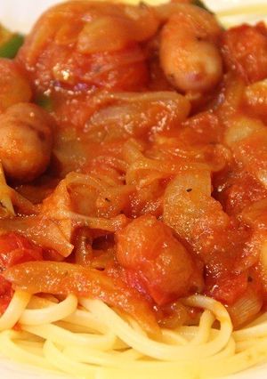 新玉ねぎで ナポリタン-レシピのメイン写真