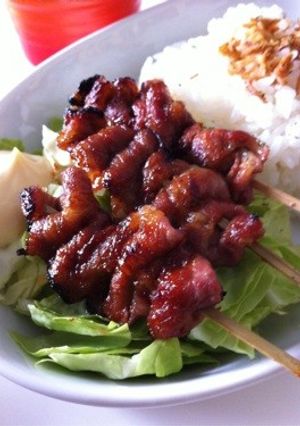ランチに豚の串焼き-レシピのメイン写真