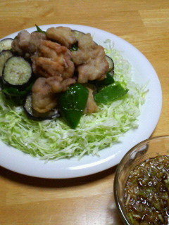 野菜たくさん!ネギソース鶏からあげ-レシピのメイン写真