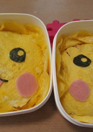 ピカチュウ顔面弁当-レシピのメイン写真
