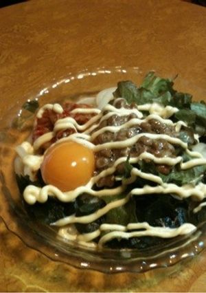 サラダうどんぶっかけうどん？-レシピのメイン写真