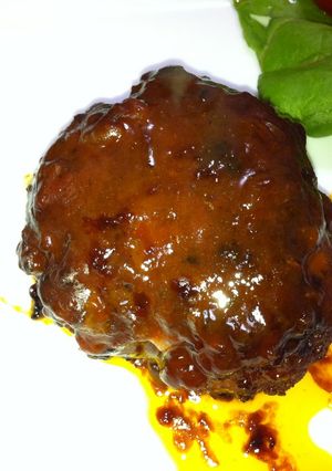 チーズハンバーグ　ハヤシライスソース-レシピのメイン写真