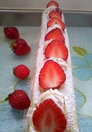 苺のロングケーキ-レシピのメイン写真