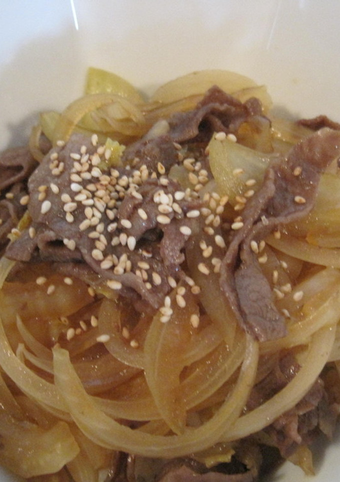 ルクエで簡単お手軽、牛丼-レシピのメイン写真