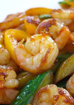 中華風おかず！海老の食べラー炒め-レシピのメイン写真