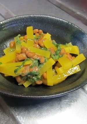 納豆とたくあんのサラダ-レシピのメイン写真