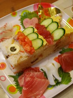 鯉のぼりの押し寿司☆2011年Ver.-レシピのメイン写真