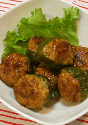 ピーマンの肉詰め-レシピのメイン写真