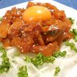 コチュジャンダレで、鯵のユッケ風♪