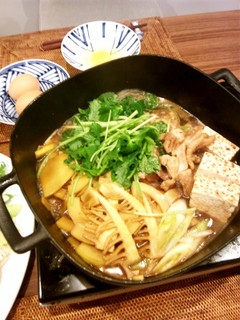 やみつき!旬の筍がメインの鶏すき焼き!-レシピのメイン写真