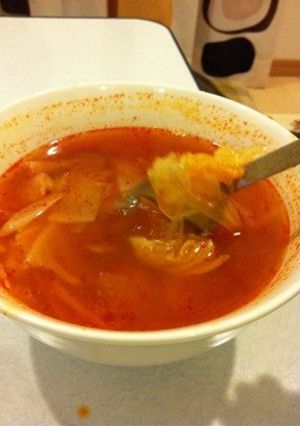 韓国風辛口トマトスープ-レシピのメイン写真