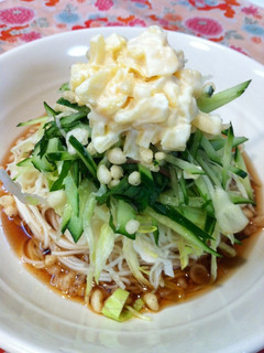 マヨたくあんのせ!サラダそうめん~-レシピのメイン写真