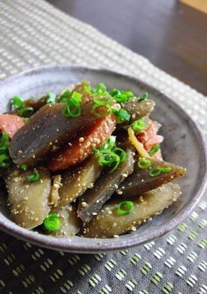 便秘の味方☆牛蒡さんと蒟蒻さん。-レシピのメイン写真
