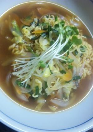 フライパンで♪インスタントの醤油ラーメン-レシピのメイン写真