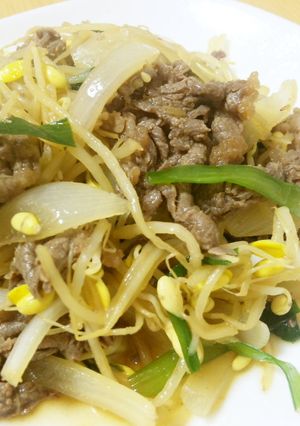 もやしたっぷり☆簡単プルコギ風-レシピのメイン写真