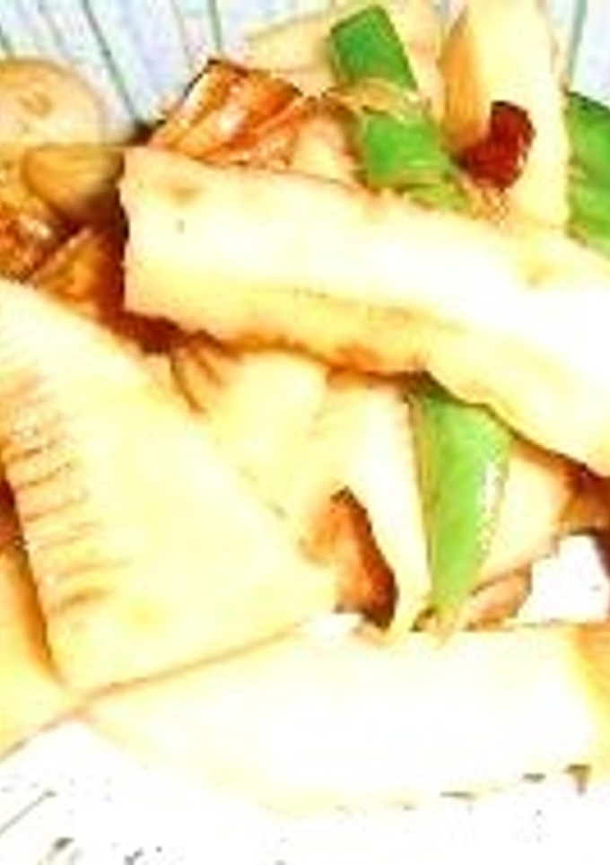 たけのことちくわと、さやインゲンの炒め物-レシピのメイン写真