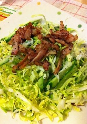 キャベツとベーコンシャキシャキサラダ-レシピのメイン写真