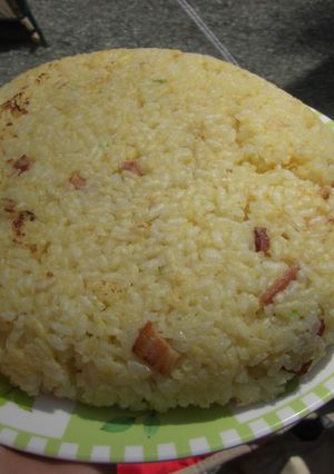 キャンプならでは!の、ドーム★炒飯-レシピのメイン写真