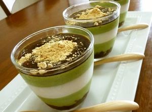 和✿あんこ＆抹茶とクリームのババロア♪-レシピのメイン写真