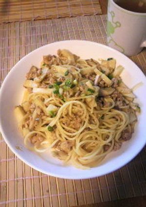 和風たけのこパスタ-レシピのメイン写真