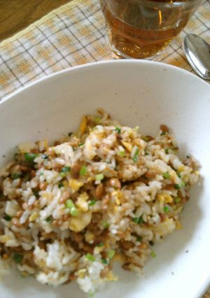 1人ランチに…納豆チャーハン!-レシピのメイン写真
