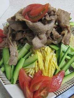 豚しょうが焼き冷やし中華-レシピのメイン写真