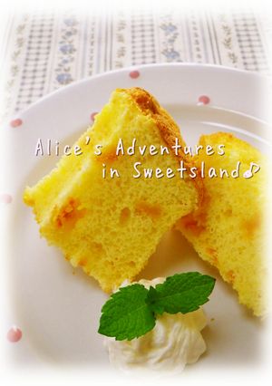 * オレンジno ❤ シフォンケーキ♪-レシピのメイン写真