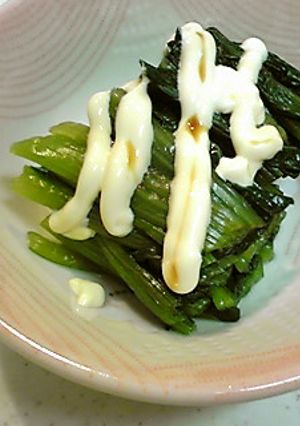 茹でた小松菜いっぱい食べれるマヨしょうゆ-レシピのメイン写真