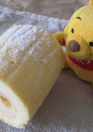ノンオイル♪　ふわふわシフォンロール-レシピのメイン写真