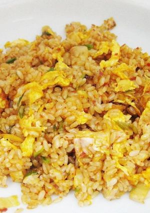 【辛口『豚肉と白菜キムチ』炒飯】の作り方-レシピのメイン写真