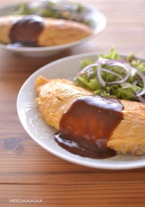 残りカレーでとろ〜りチーズオムライス-レシピのメイン写真