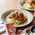 秋ナスとミートボールパスタ