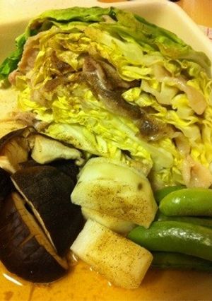 キャベツと豚肉の蒸料理-レシピのメイン写真