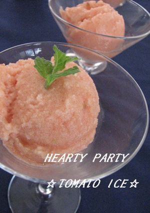 トマトのアイス（フルーツ酢入り）-レシピのメイン写真
