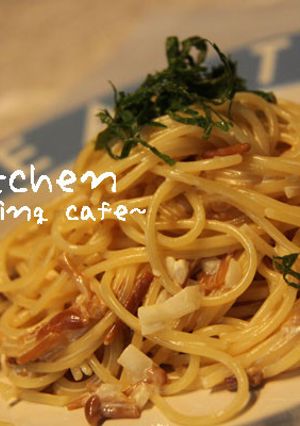 なめたけパスタ-レシピのメイン写真